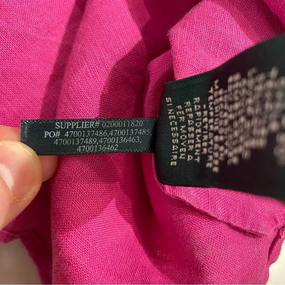 Lauren Ralph Lauren Linen blouse fushia pink - Picture 10 of 14